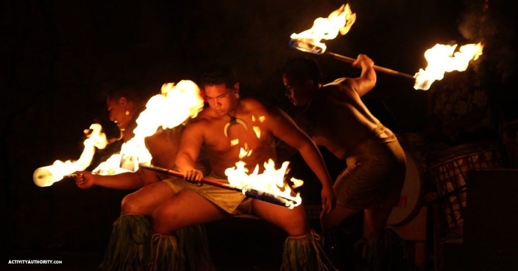 hyatt fire dancers