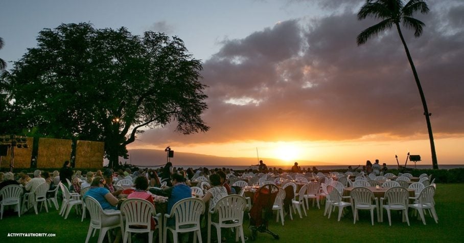 Maui Nui Luau sunset