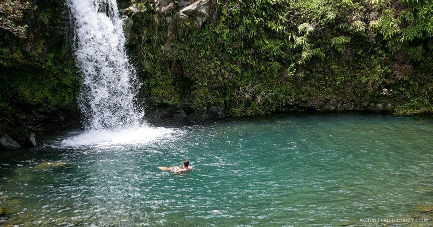 waterfall swim