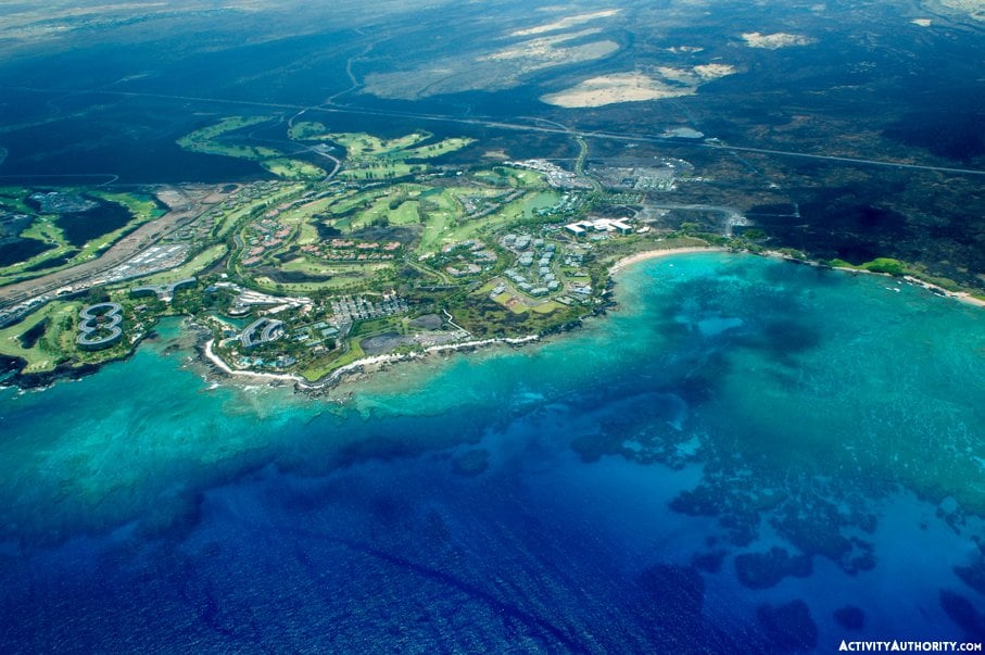 Big Island aerial shot