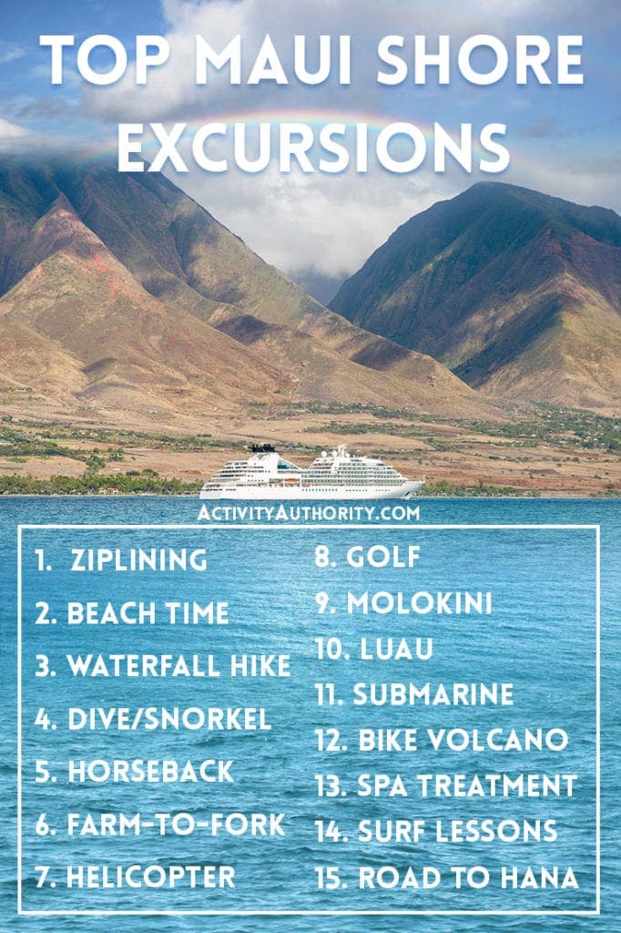 Top 15 Maui Shore Excursions Cruise Ship Fun Activity Authority