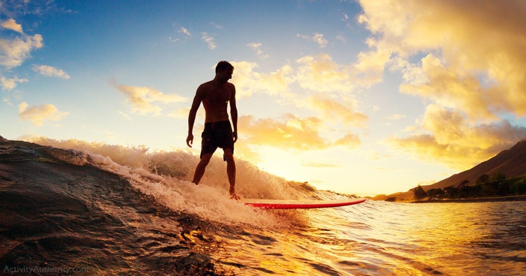 Maui surfing