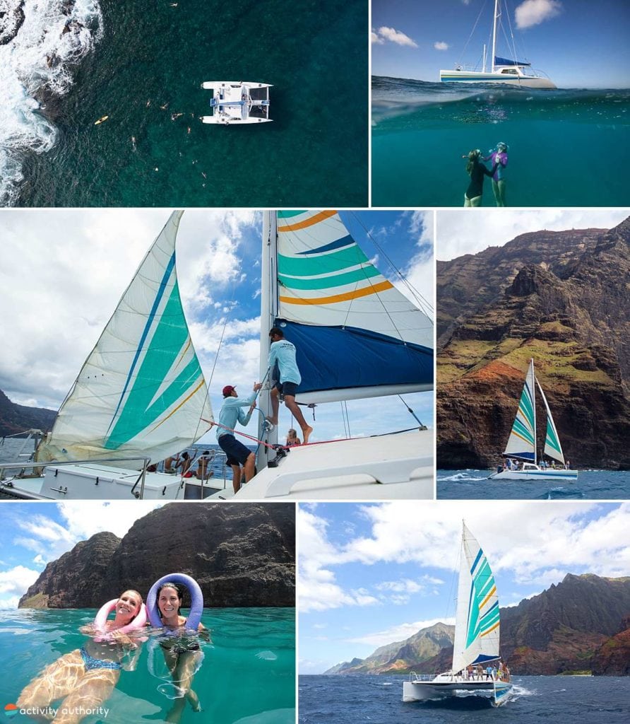 napali catamaran snorkel tour