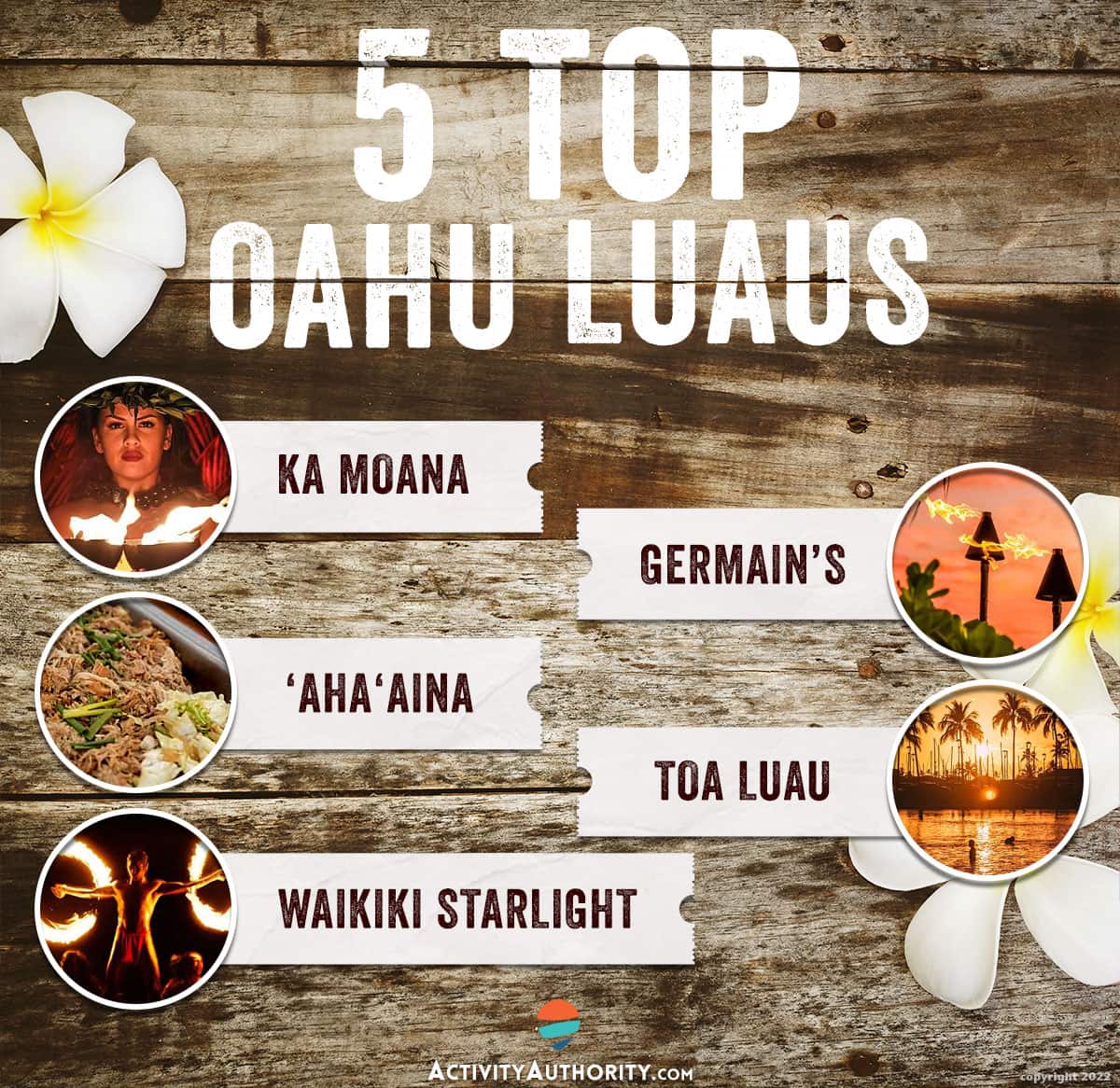 Top Oahu luaus