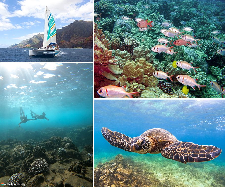 Kauai Activities Snorkel & Sail