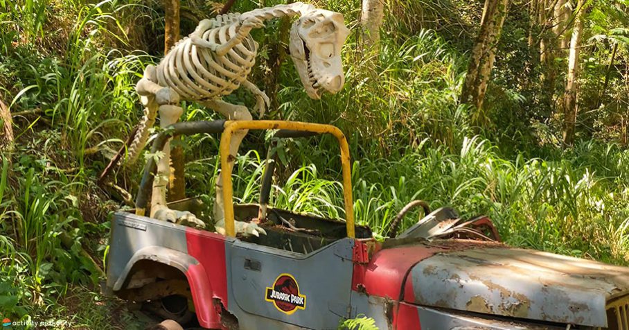 Kauai Zipline Jurassic Park Jeep